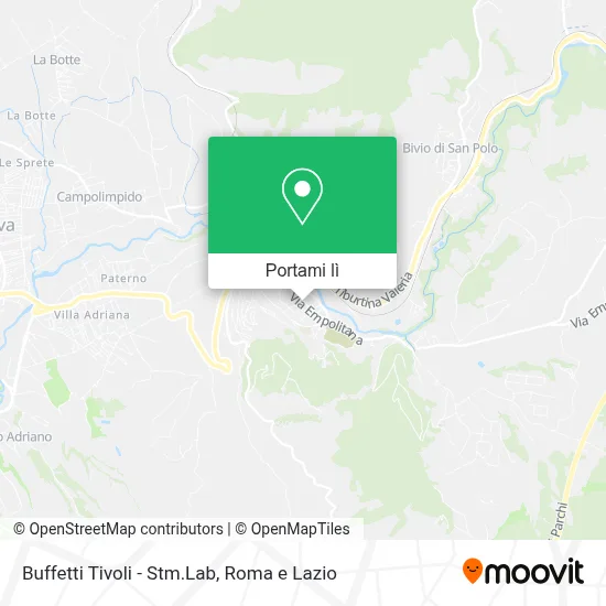 Mappa Buffetti Tivoli - Stm.Lab