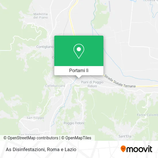 Mappa As Disinfestazioni