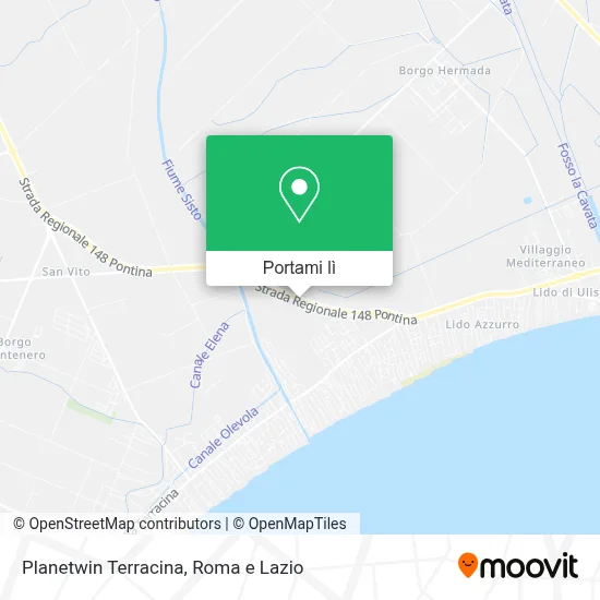 Mappa Planetwin Terracina