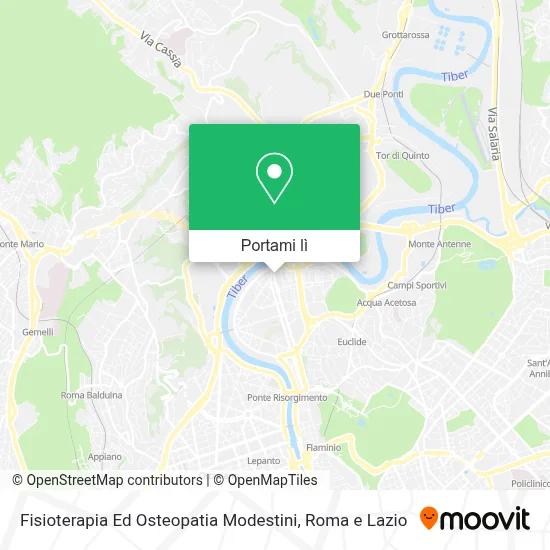 Mappa Fisioterapia Ed Osteopatia Modestini