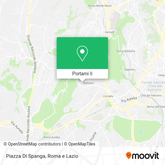 Mappa Piazza Di Spanga