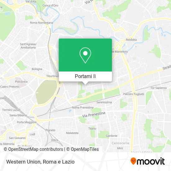 Mappa Western Union