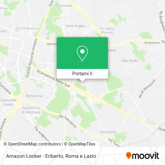 Mappa Amazon Locker - Eriberto