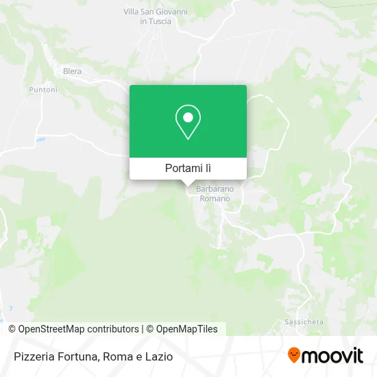 Mappa Pizzeria Fortuna