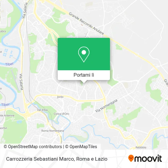 Mappa Carrozzeria Sebastiani Marco