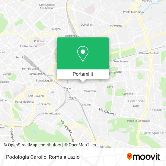 Mappa Podologia Carollo