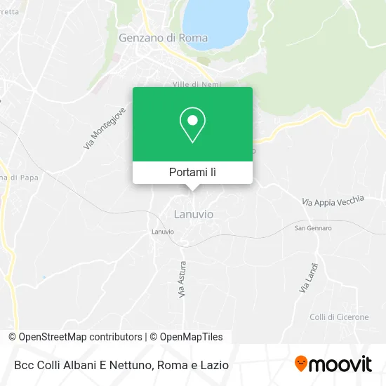 Mappa Bcc Colli Albani E Nettuno