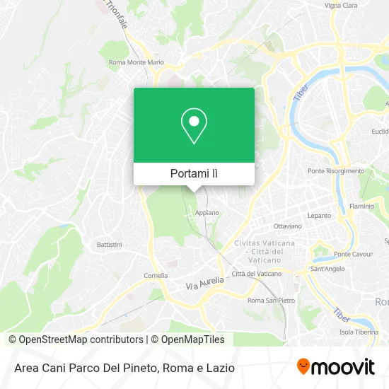 Mappa Area Cani Parco Del Pineto