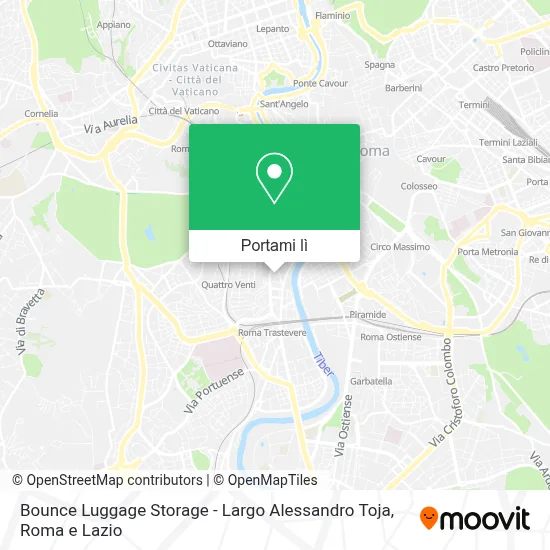 Mappa Bounce Luggage Storage - Largo Alessandro Toja