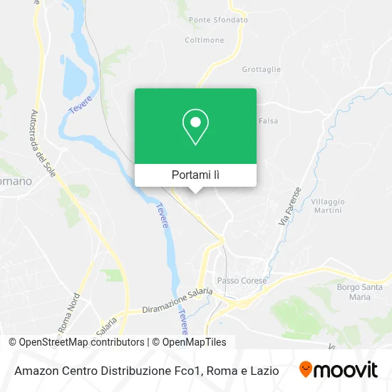 Mappa Amazon Centro Distribuzione Fco1