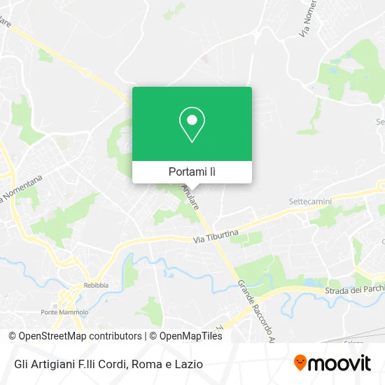 Mappa Gli Artigiani F.lli Cordi