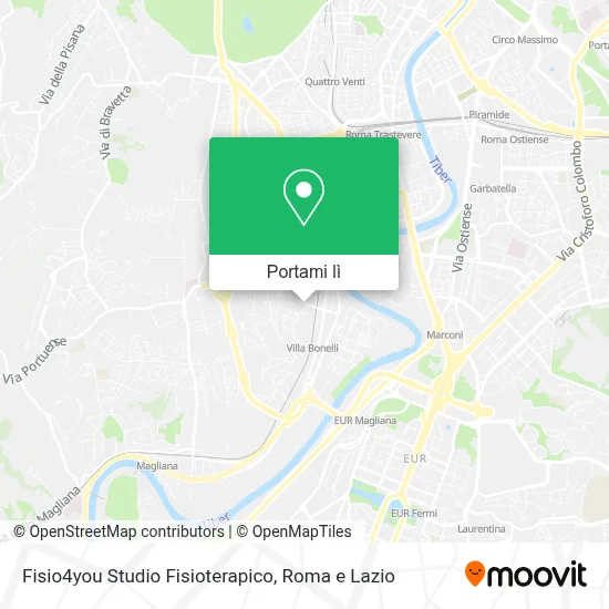 Mappa Fisio4you Studio Fisioterapico