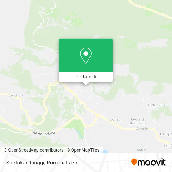 Mappa Shotokan Fiuggi