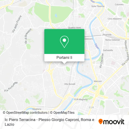 Mappa Ic Piero Terracina - Plesso Giorgio Caproni