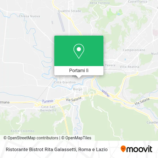Mappa Ristorante Bistrot Rita Galassetti