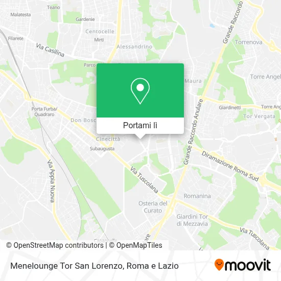 Mappa Menelounge Tor San Lorenzo