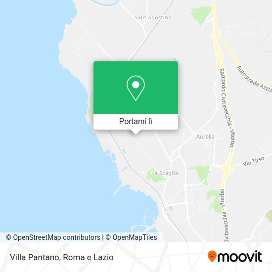 Mappa Villa Pantano