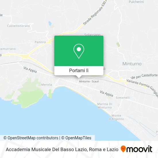Mappa Accademia Musicale Del Basso Lazio