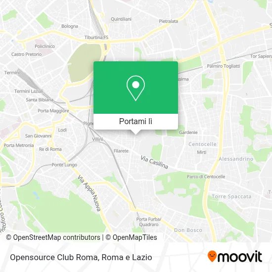 Mappa Opensource Club Roma