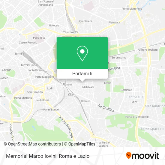 Mappa Memorial Marco Iovini