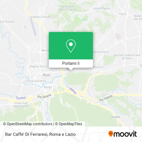 Mappa Bar Caffe' Di Ferraresi