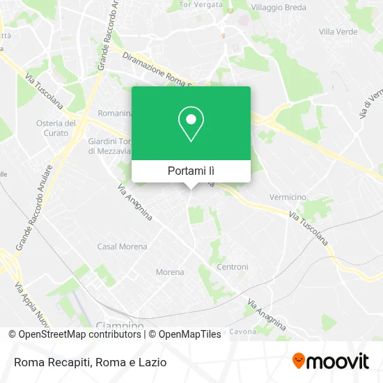 Mappa Roma Recapiti