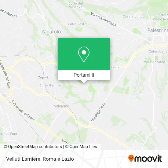 Mappa Velluti Lamiere