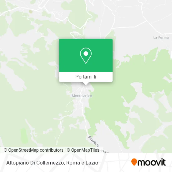 Mappa Altopiano Di Collemezzo