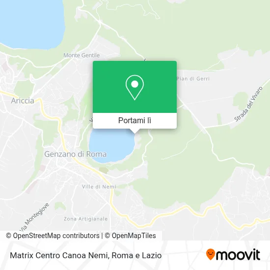 Mappa Matrix Centro Canoa Nemi