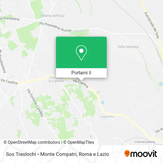 Mappa Sos Traslochi • Monte Compatri