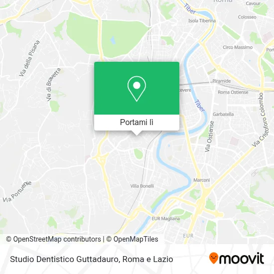 Mappa Studio Dentistico Guttadauro