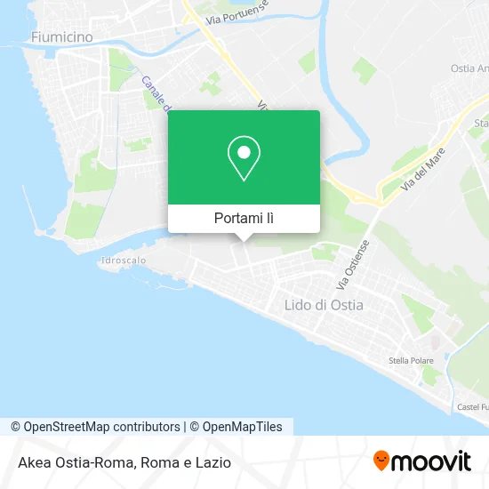 Mappa Akea Ostia-Roma