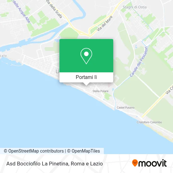 Mappa Asd Bocciofilo La Pinetina