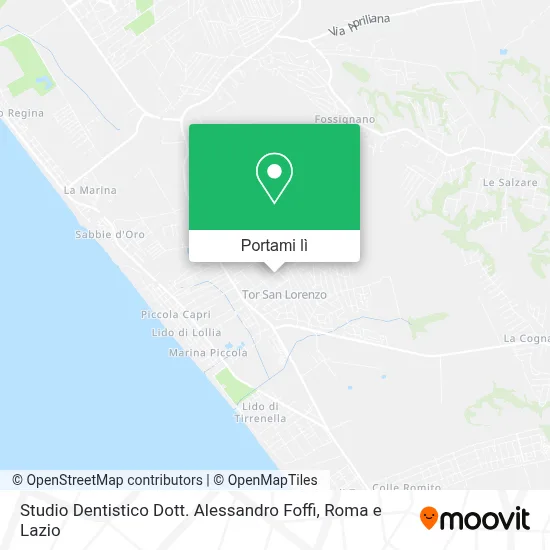Mappa Studio Dentistico Dott. Alessandro Foffi
