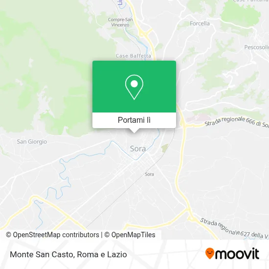 Mappa Monte San Casto