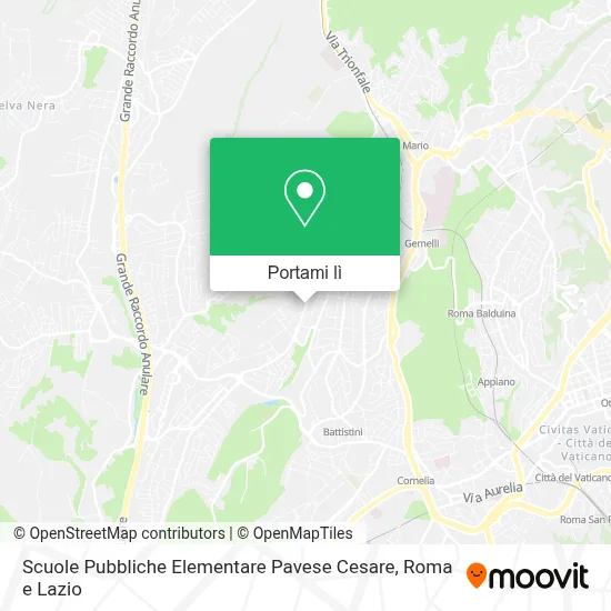 Mappa Scuole Pubbliche Elementare Pavese Cesare