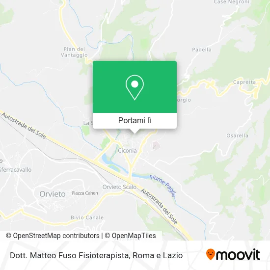 Mappa Dott. Matteo Fuso Fisioterapista