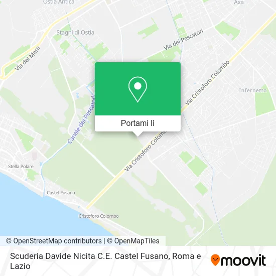 Mappa Scuderia Davide Nicita C.E. Castel Fusano