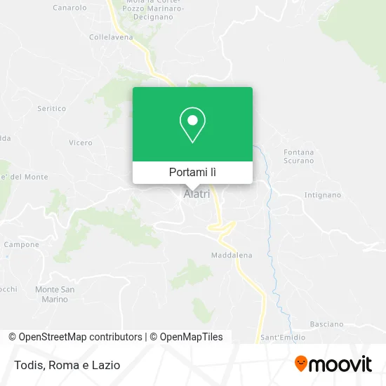 Mappa Todis