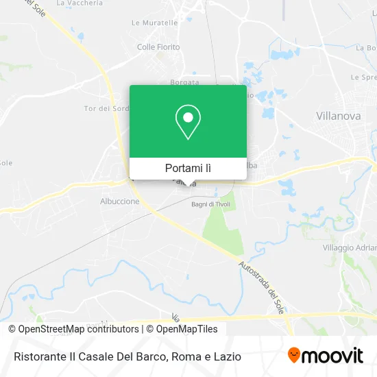 Mappa Ristorante Il Casale Del Barco