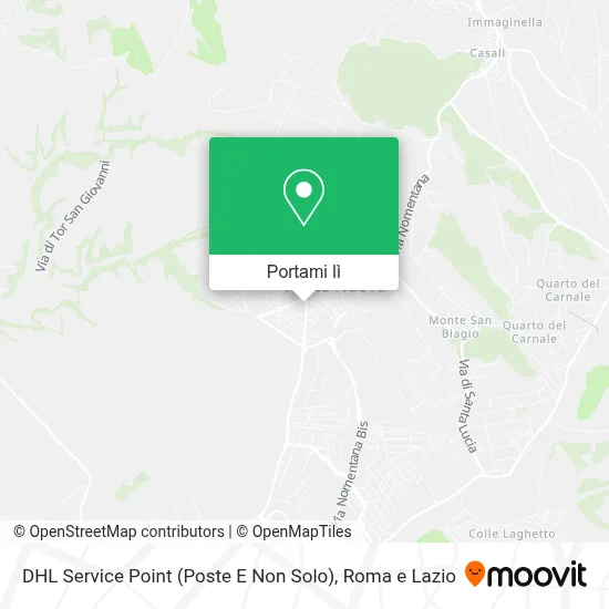 Mappa DHL Service Point (Poste E Non Solo)