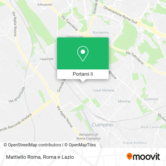 Mappa Mattiello Roma