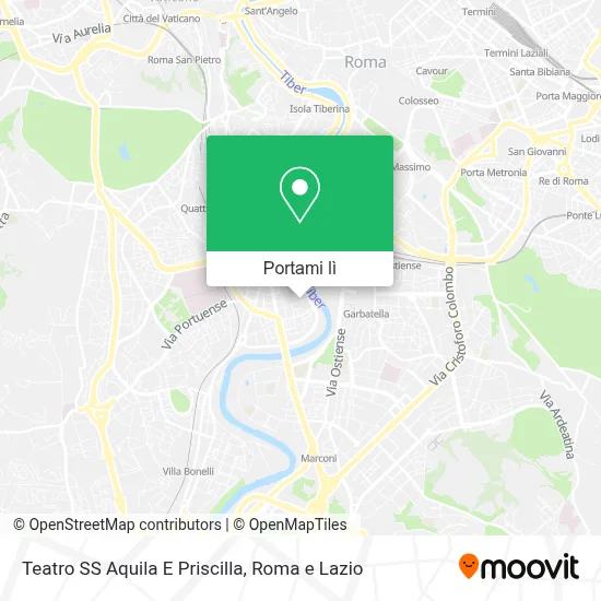 Mappa Teatro SS Aquila E Priscilla