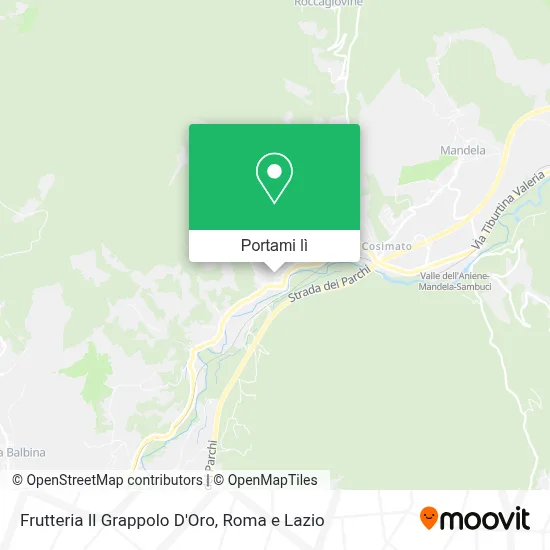 Mappa Frutteria Il Grappolo D'Oro