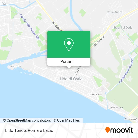 Mappa Lido Tende
