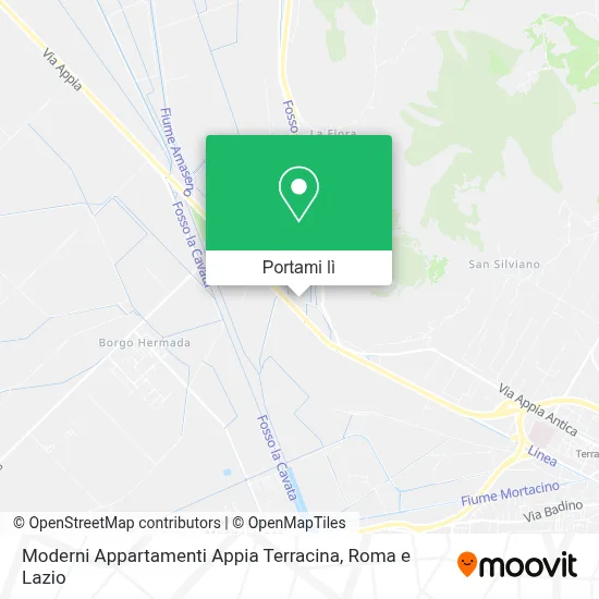 Mappa Moderni Appartamenti Appia Terracina