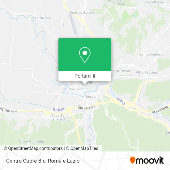 Mappa Centro Cuore Blu