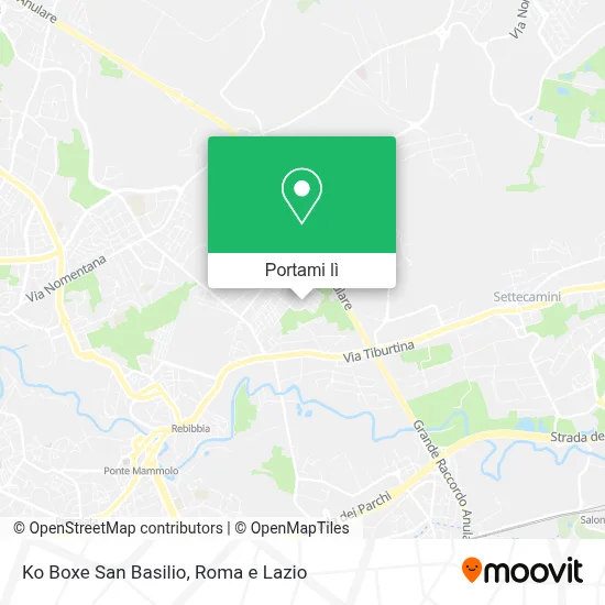 Mappa Ko Boxe San Basilio