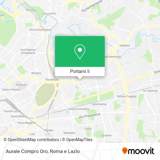 Mappa Aurale Compro Oro