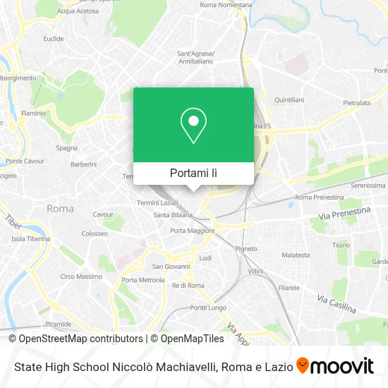 Mappa State High School Niccolò Machiavelli